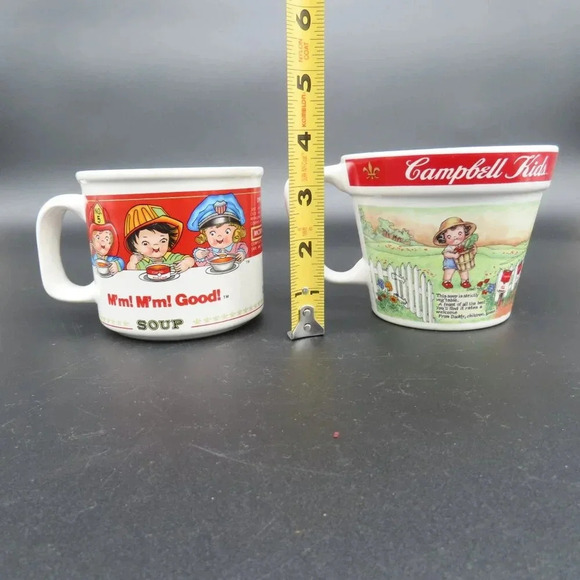 Campbell Soup Mugs Set of 2 Vintage - Picture 3 of 6